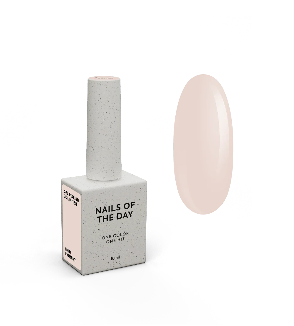 NAILSOFTHEDAY Let’s special Colin — esmalte semipermanente durazno lechoso, 10 ml