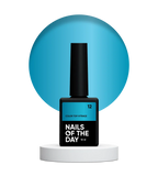 NAILSOFTHEDAY Color Top/Vitrage 12 — Top Coat Vitrage Azul Intenso Semitransparente, 10 ml