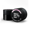 NAILSOFTHEDAY Build gel Flower 02 — gel de construcción rosa con flores secas para uñas, 15 ml