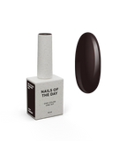 NAILSOFTHEDAY Gel Polish Fondant — esmalte semipermanente marrón oscuro, cobertura en una sola capa, 10 ml