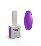 NAILSOFTHEDAY Gel Polish Plum-198 — esmalte semipermanente color ciruela violeta con cobertura total en una sola capa, 10 ml