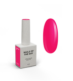 NAILSOFTHEDAY Gel Polish Grapefruit-213 — esmalte semipermanente frambuesa neón con cobertura total en una sola capa, 10 ml