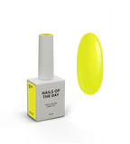 NAILSOFTHEDAY Gel Polish Banana-228 — esmalte semipermanente amarillo neón con cobertura total en una sola capa, 10 ml