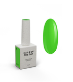 NAILSOFTHEDAY Gel Polish Kiwi-247 — esmalte semipermanente verde neón con cobertura total en una sola capa, 10 ml