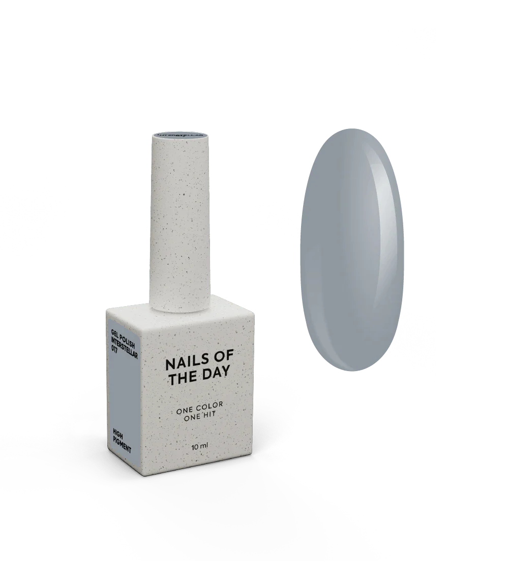 NAILSOFTHEDAY Let's Special Interstellar: esmalte semipermanente de uñas  gris lechoso que cubre una capa, 10 ml