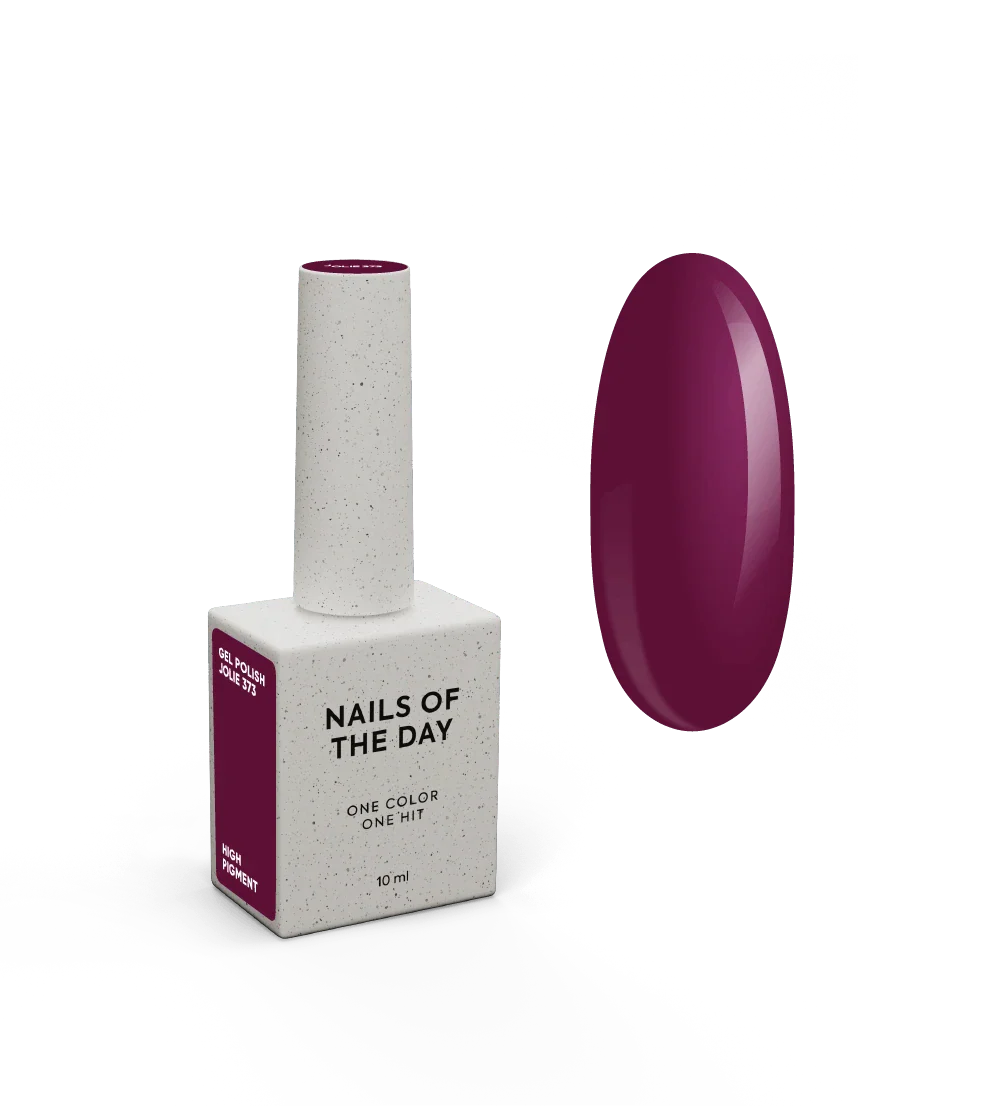 NAILSOFTHEDAY Let's Special Jolie — esmalte semipermanente de uñas marsala que cubre una capa, 10 ml