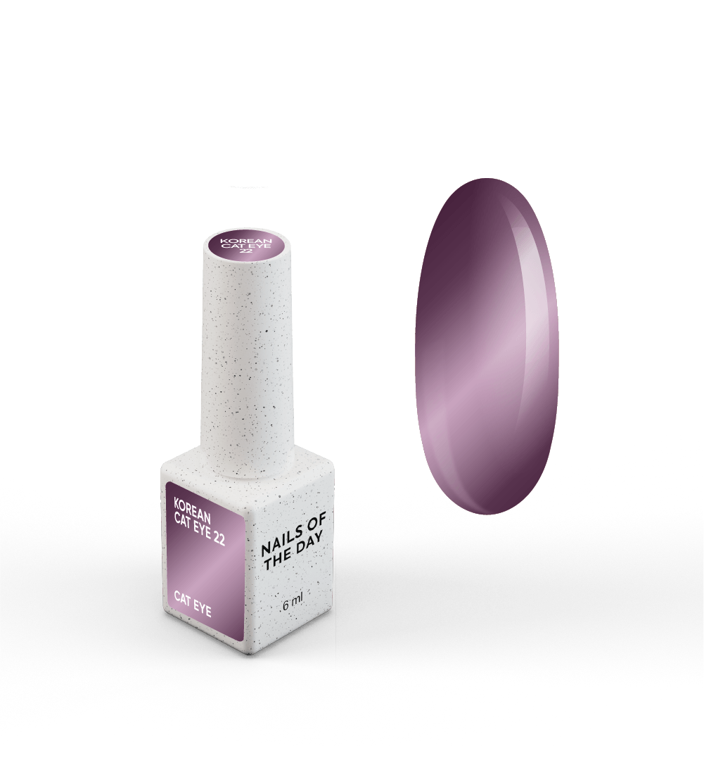 NAILSOFTHEDAY Korean Cat Eye 22 — esmalte en gel efecto ojo de gato en tono lila suave. 6 ml.