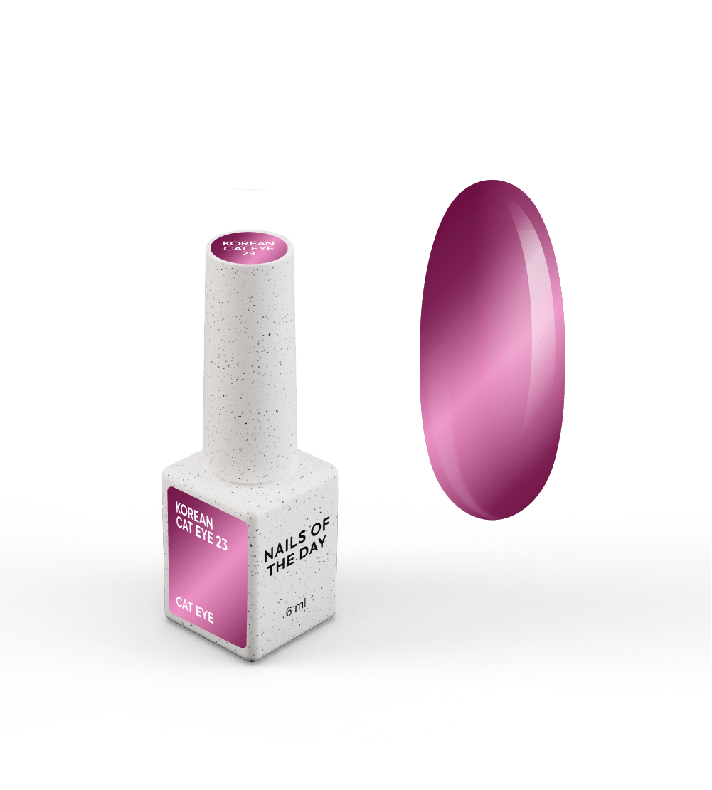 NAILSOFTHEDAY Korean Cat Eye 23 — esmalte efecto ojo de gato en tono rosa-violeta. 6 ml.