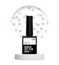 NAILSOFTHEDAY Kupidon Top 04 — top coat con corazones holográficos, sin capa pegajosa, 10 ml.
