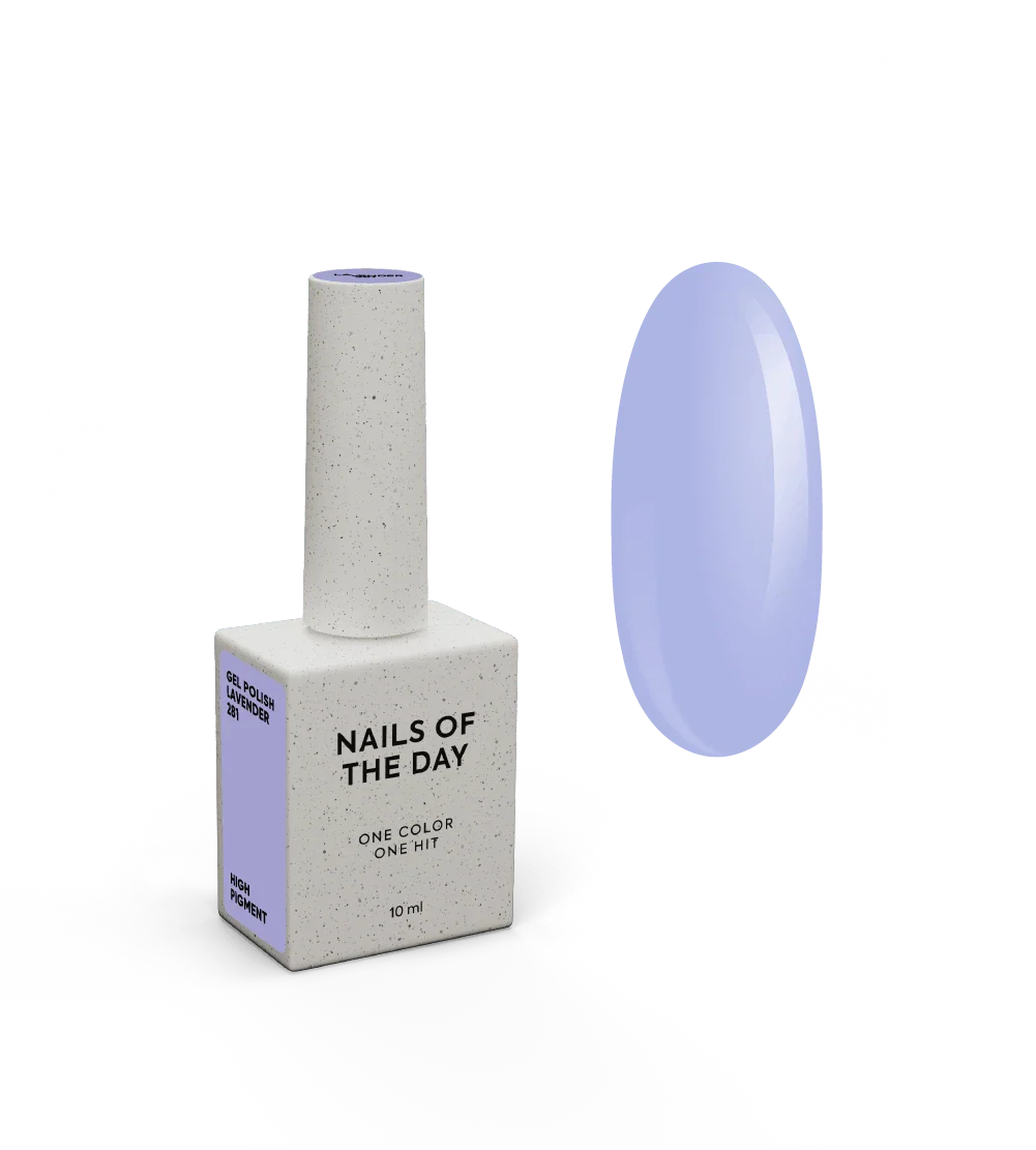 NAILSOFTHEDAY Let's Special Lavender: esmalte semipermanente lila para uñas que cubre con una capa, 10 ml, 10 ml