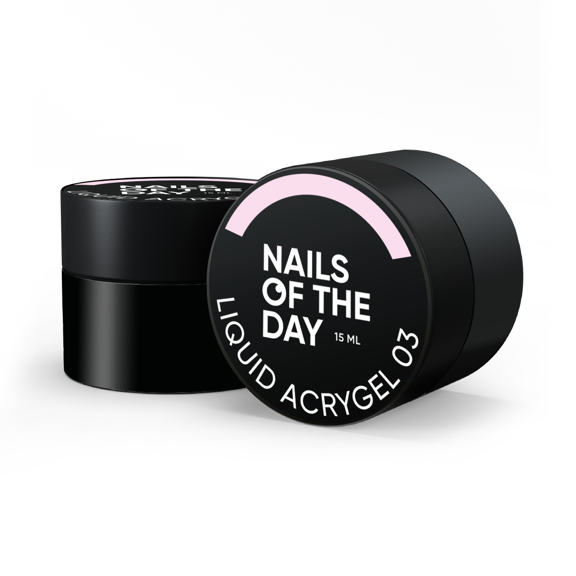 NAILSOFTHEDAY Liquid Acrygel 03 — Acrygel líquido rosa claro de nueva fórmula para uñas, 15 ml