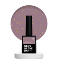 NAILSOFTHEDAY Malbec base potal 04 – fantástica base imitacion cristal con elementos dorados, 10 ml