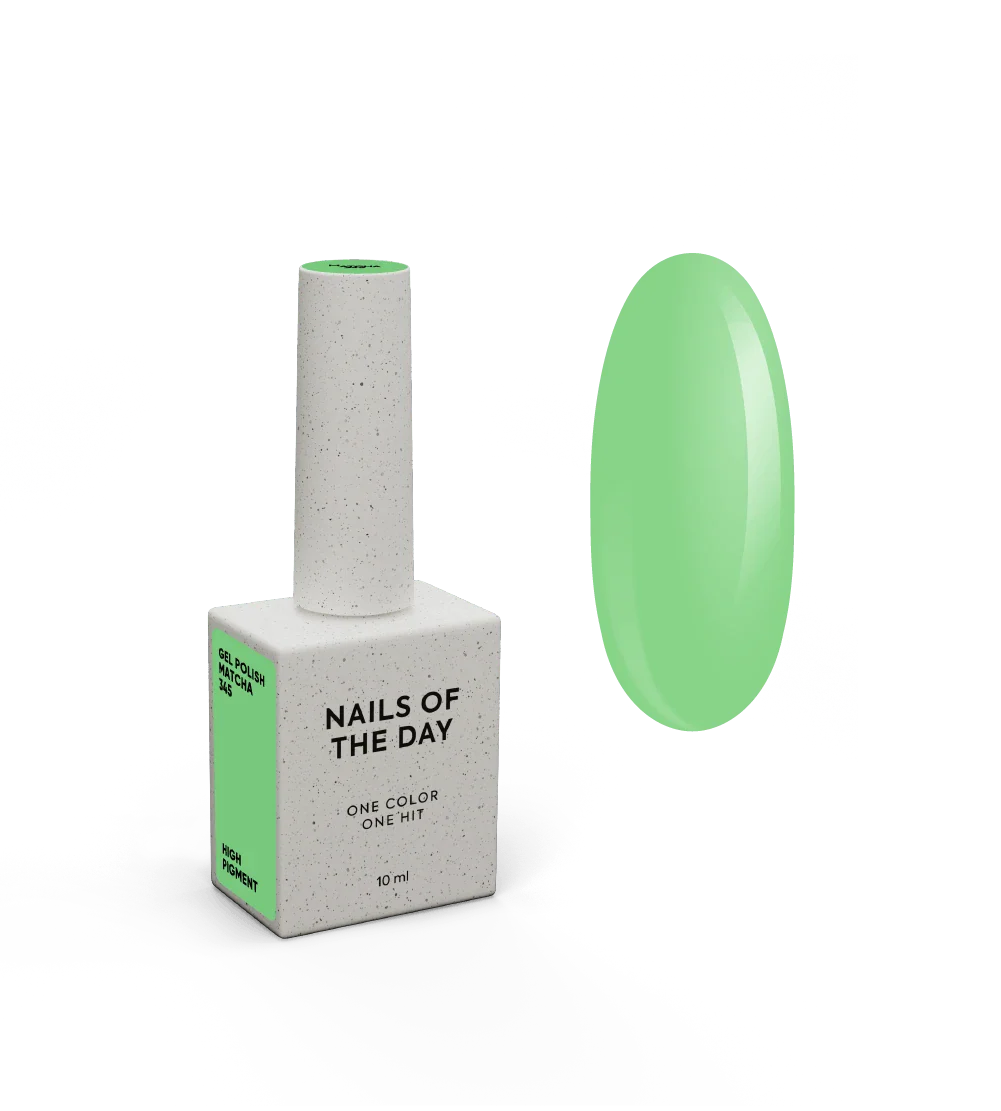 NAILSOFTHEDAY Let's Special Matcha — esmalte semipermanente de uñas  color pistacho que cubre en una capa, 10 ml