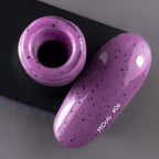 NAILSOFTHEDAY MiDots gel polish 06 - esmalte semipermanente  morado con puntos negros para uñas, 10 ml