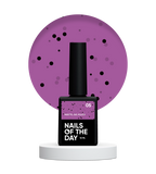 NAILSOFTHEDAY MiDots gel polish 05 — esmalte semipermanente  frambuesa con puntos negros para uñas, 10 ml