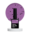 NAILSOFTHEDAY MiDots gel polish 06 - esmalte semipermanente  morado con puntos negros para uñas, 10 ml