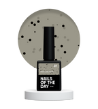 NAILSOFTHEDAY MiDots gel polish 07 - esmalte semipermanente color leche-pistacho con puntos negros para uñas, 10 ml
