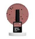 NAILSOFTHEDAY MiDots gel polish 08: esmalte semipermanente  color ladrillo con puntos negros para uñas, 10 ml