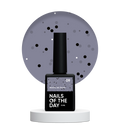 NAILSOFTHEDAY MiDots gel polish 09: esmalte semipermanente gris intenso con puntos negros para uñas, 10 ml