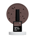 NAILSOFTHEDAY MiDots gel polish 10 - esmalte semipermanente marrón claro con puntos negros para uñas, 10 ml