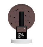 NAILSOFTHEDAY MiDots gel polish 10 - esmalte semipermanente marrón claro con puntos negros para uñas, 10 ml