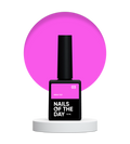 NAILSOFTHEDAY Neon top 03 – top rosa brillante sin capa pegajosa para uñas, 10 ml
