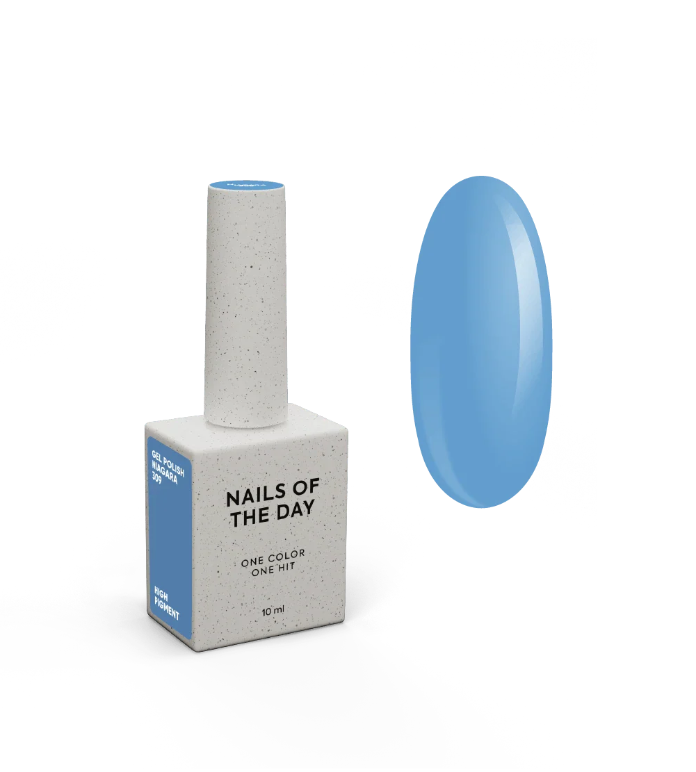 NAILSOFTHEDAY Let's Special Niagara - Esmalte de uñas en gel de una capa de color azul apagado,oscuro/vaquero 10 ml