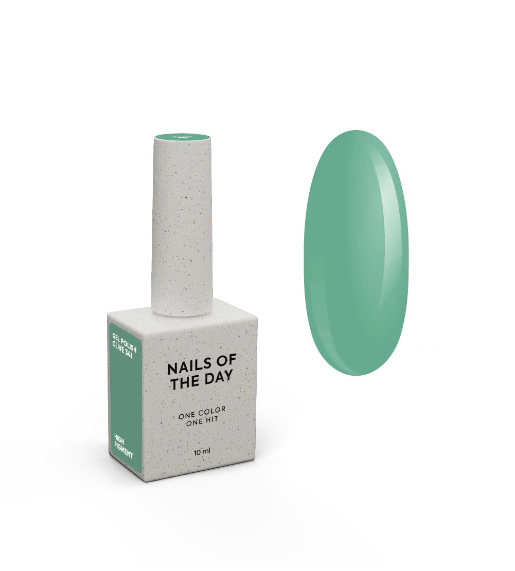 NAILSOFTHEDAY Let's Special Olive: esmalte semipermanente color oliva para cubrir uñas en una capa, 10 ml