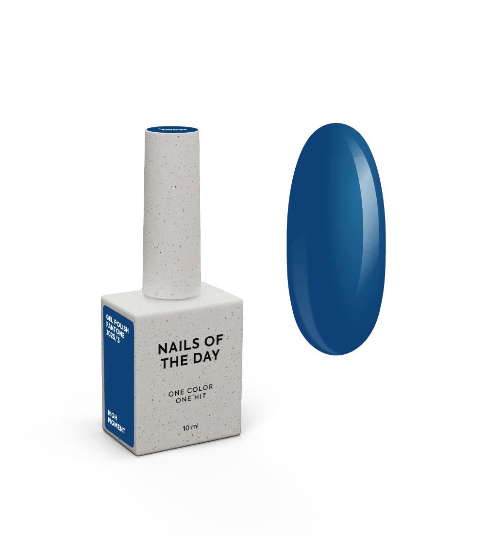NAILSOFTHEDAY Let’s special Pantone2025/3 — esmalte semipermanente azul oscuro profundo, que cubre en una capa, 10 ml.
