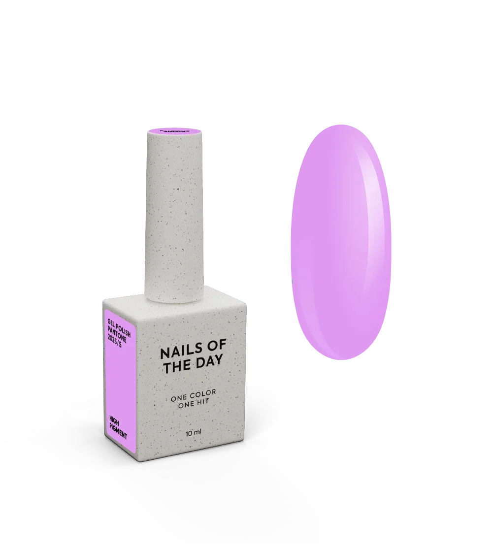 NAILSOFTHEDAY Let’s special Pantone2025/5 — esmalte semipermanente rosa lavanda, que cubre en una capa, 10 ml.