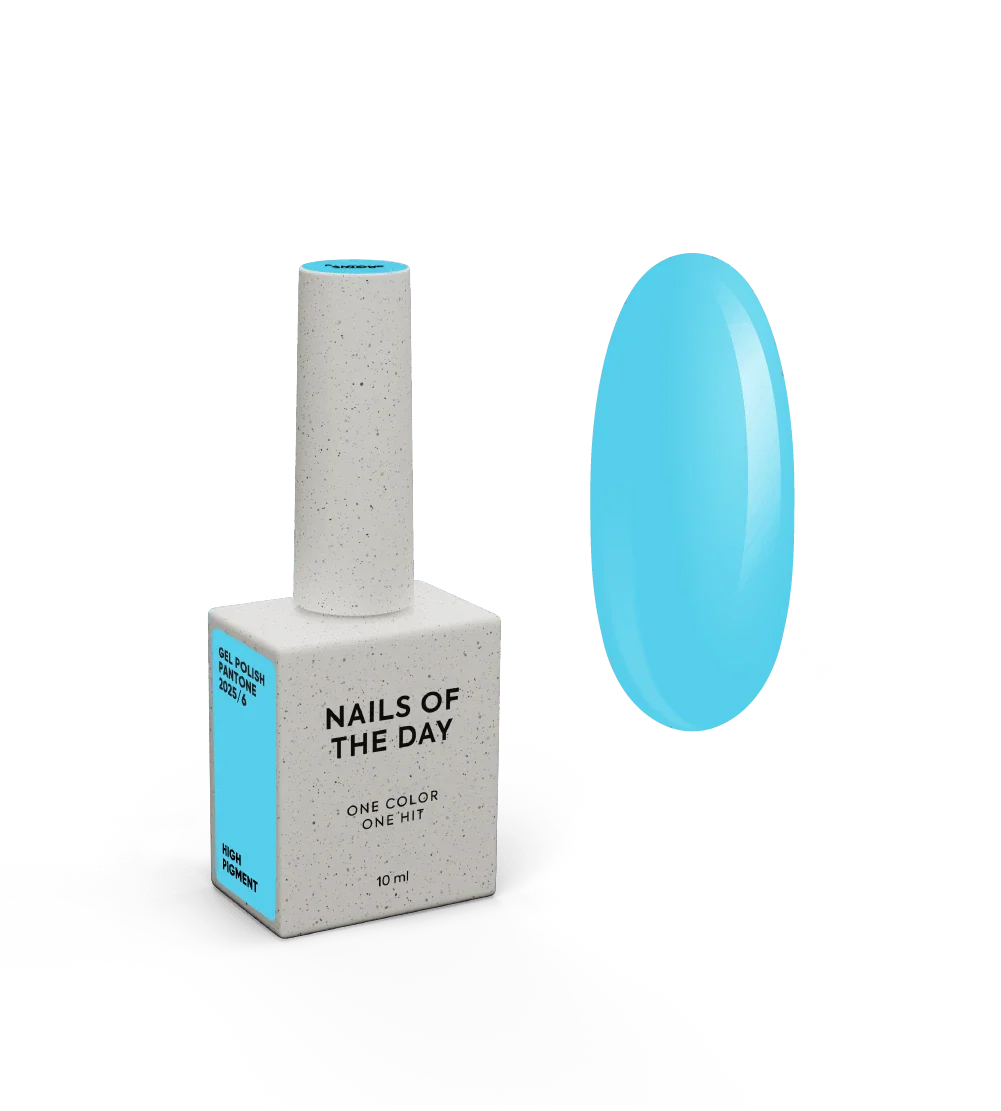 NAILSOFTHEDAY Let’s special Pantone2025/6 — esmalte semipermanente azul vibrante, que cubre en una capa, 10 ml.
