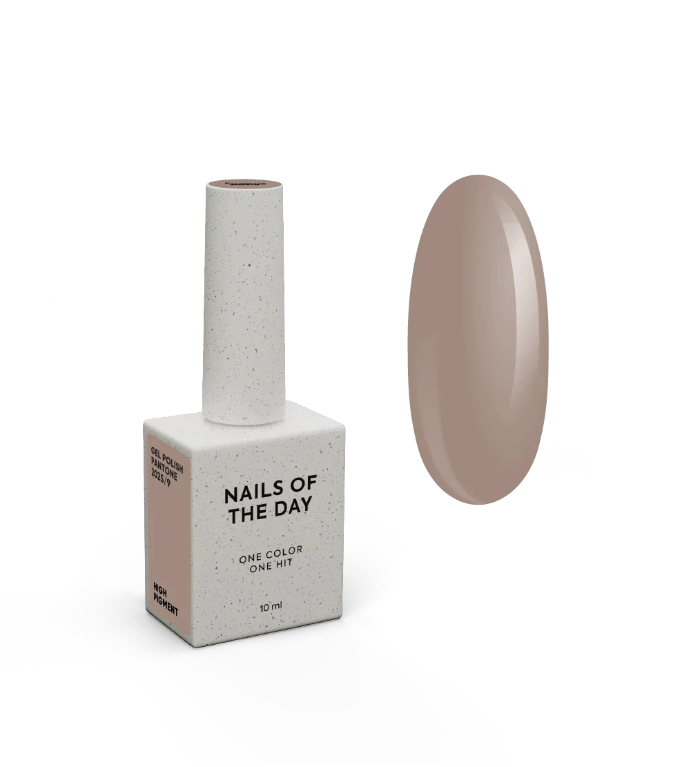 NAILSOFTHEDAY Let’s special Pantone2025/9 — esmalte semipermanente beige café frío, que cubre en una capa, 10 ml.