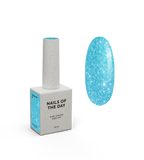 NAILSOFTHEDAY Paradise 07 — esmalte semipermanente turquesa neón que cubre la uña con una sola capa, 10 ml