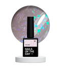 NAILSOFTHEDAY Potal base 19 – base lechosa suave con decoracion holográfica y elegante, 10 ml