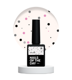 NAILSOFTHEDAY Potal base 31 — base lechosa con brillo negro y rosa, 10 ml