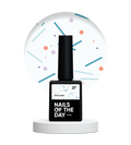 NAILSOFTHEDAY Potal base 27 – base lechosa suave con destellos de neón, 10 ml