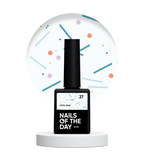 NAILSOFTHEDAY Potal base 27 – base lechosa suave con destellos de neón, 10 ml