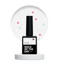 NAILSOFTHEDAY Potal base 28 - base de leche con purpurina neón, 10 ml