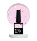 NAILSOFTHEDAY Potal base 29 – base rosa lechosa con destellos neón, 10 ml