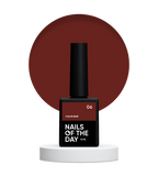 NAILSOFTHEDAY Color base 06 – base de color para uñas (marrón saturado), 10 ml