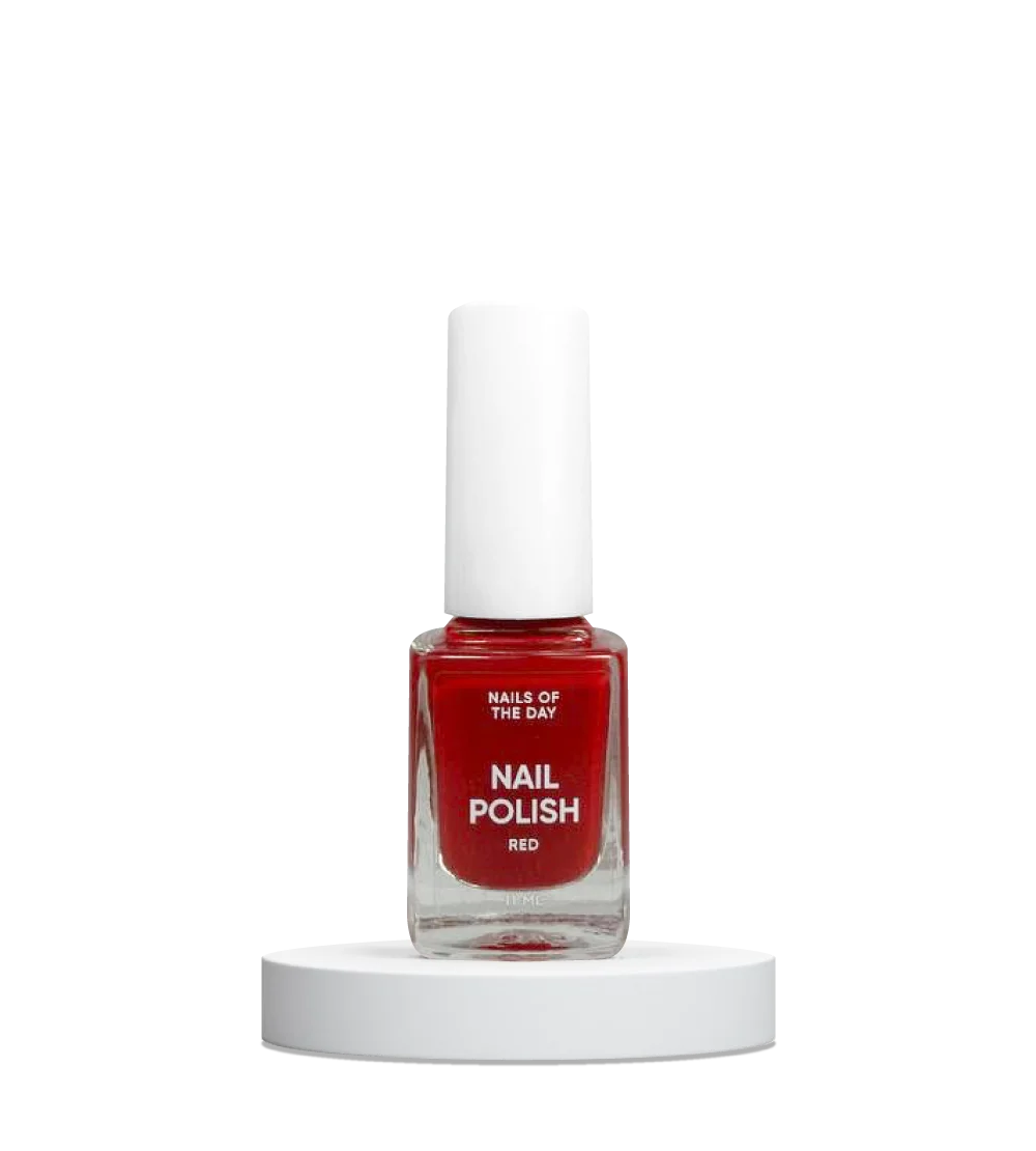 Nailsoftheday Nail Polish Red — esmalte de uñas rojo, 11 ml.