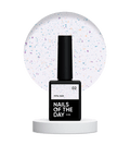 NAILSOFTHEDAY Potal base 02 - base azul lechosa con decoracion (decoracion dorado-violeta y turquesa), 10 ml