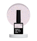NAILSOFTHEDAY Potal base 03 - base violeta lechosa con decoracion (decoracion dorado y verde), 10 ml