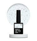 NAILSOFTHEDAY Potal base 09 - base de plata lechosa con decoracion plateada, 10 ml