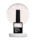 NAILSOFTHEDAY Potal base 10 - base lechosa para uñas con decoracion plateada, 10 ml
