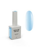NAILSOFTHEDAY Shell Top 02 Nueva Fórmula — top perlado con efecto de frotado azul, sin capa pegajosa, 10 ml