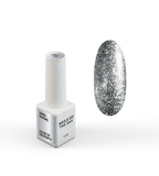 NAILSOFTHEDAY Color of the Month Diciembre 2025 SUPERHUMANS — tono acero con pan de plata, cobertura completa en una sola capa, 6 ml