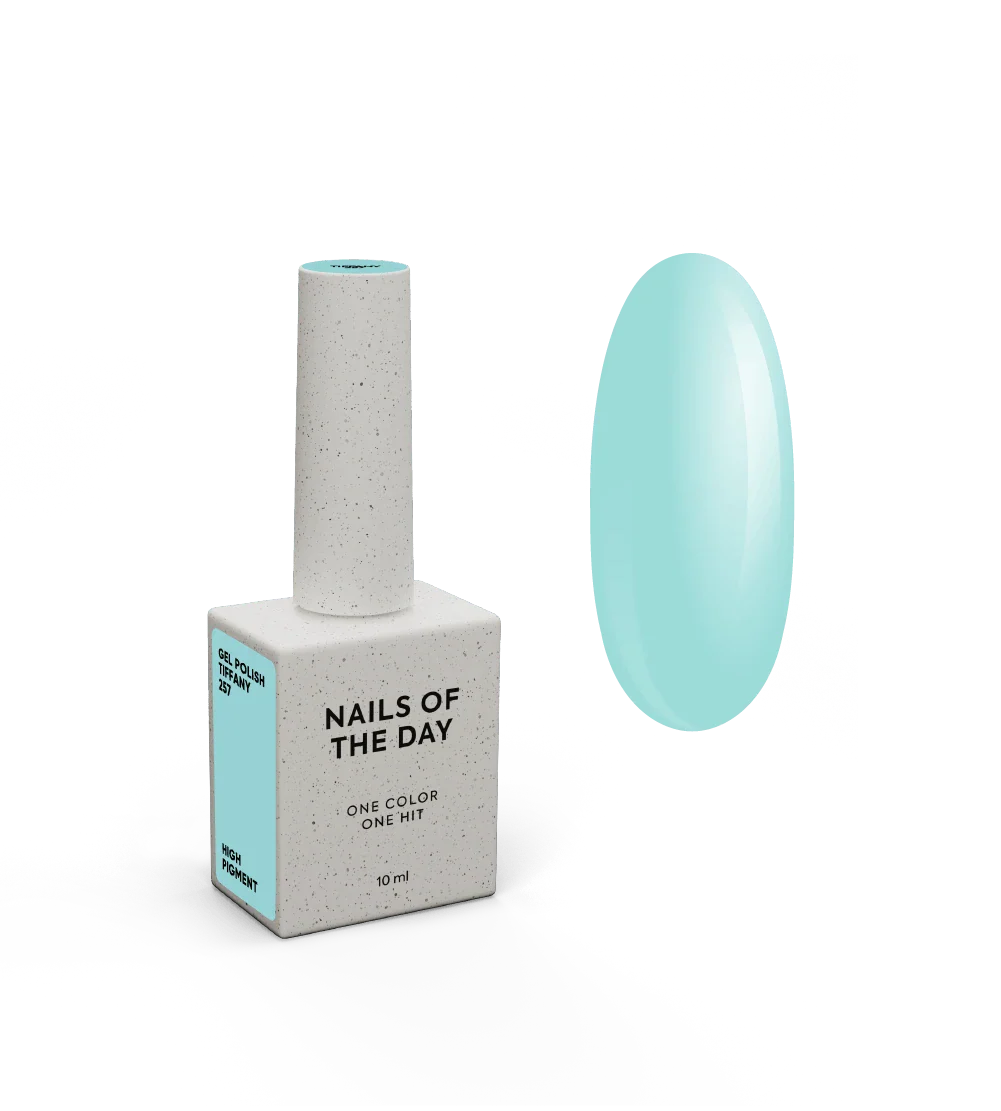 NAILSOFTHEDAY Let's Special Tiffany: esmalte semipermanente  de uñas  color turquesa suave que cubre en una capa, 10 ml
