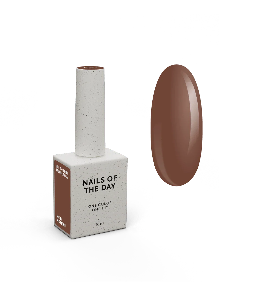 NAILSOFTHEDAY Let’s Special Truffle — esmalte semipermanente en un tono caramelo oscuro, que cubre perfectamente en una sola capa, 10 ml.