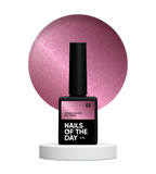 NAILSOFTHEDAY Vitrage cat eye 02 — esmalte semipermanente rojo teñido con ojo de gato, 10 ml